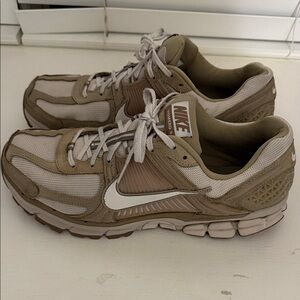 Nike Tan and Cream Athletic Shoes